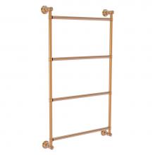 Allied Brass CL-28-30-BBR - Carolina Collection 4 Tier 30 Inch Ladder Towel Bar - Brushed Bronze