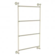 Allied Brass CL-28-36-PNI - Carolina Collection 4 Tier 36 Inch Ladder Towel Bar - Polished Nickel