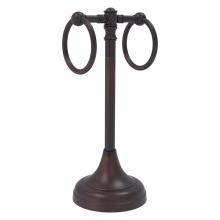 Allied Brass CL-53-VB - Carolina Collection 2 Ring Guest Towel Stand - Venetian Bronze