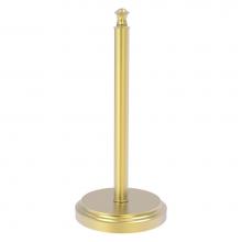 Allied Brass CL-55-SBR - Carolina Collection Counter Top Paper Towel Stand - Satin Brass