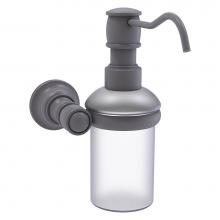 Allied Brass CL-60-GYM - Carolina Collection Wall Mounted Soap Dispenser - Matte Gray