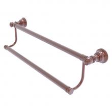 Allied Brass CL-72-18-CA - Carolina Collection 18 Inch Double Towel Bar - Antique Copper