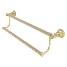 Allied Brass CL-72-18-SBR - Carolina Collection 18 Inch Double Towel Bar - Satin Brass