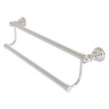 Allied Brass CL-72-24-SN - Carolina Collection 24 Inch Double Towel Bar - Satin Nickel