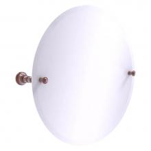 Allied Brass CL-90-CA - Carolina Collection Frameless Round Tilt Mirror with Beveled Edge - Antique Copper