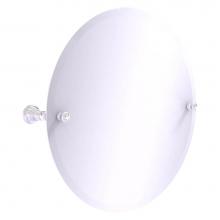 Allied Brass CL-90-PC - Carolina Collection Frameless Round Tilt Mirror with Beveled Edge - Polished Chrome