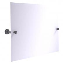 Allied Brass CL-93-GYM - Carolina Collection Frameless Landscape Rectangular Tilt Mirror with Beveled Edge - Matte Gray