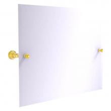 Allied Brass CL-93-PB - Carolina Collection Frameless Landscape Rectangular Tilt Mirror with Beveled Edge - Polished Brass
