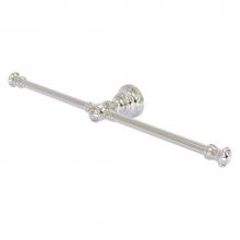 Allied Brass CL-HTB-2-SN - Carolina Collection 2 Arm Guest Towel Holder - Satin Nickel