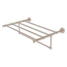 Allied Brass CL-HTL-5-TB-24-PEW - Carolina Collection 24 Inch Towel Shelf with Integrated Towel Bar - Antique Pewter