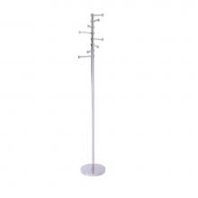 Allied Brass CS-1-PC - Free Standing Coat Rack with Six Pivoting Pegs