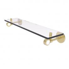 Allied Brass CV-1-22-SBR - Clearview Collection 22 Inch Glass Shelf