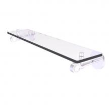 Allied Brass CV-1-22-SCH - Clearview Collection 22 Inch Glass Shelf