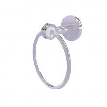 Allied Brass CV-16D-PC - Clearview Collection Towel Ring with Dotted Accents