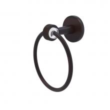 Allied Brass CV-16G-VB - Clearview Collection Towel Ring with Groovy Accents