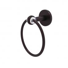 Allied Brass CV-16T-ABZ - Clearview Collection Towel Ring with Twisted Accents