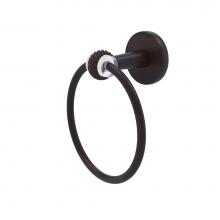 Allied Brass CV-16T-VB - Clearview Collection Towel Ring with Twisted Accents