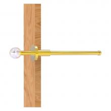 Allied Brass CV-23-PB - Clearview Collection Retractable Pullout Garment Rod - Polished Brass