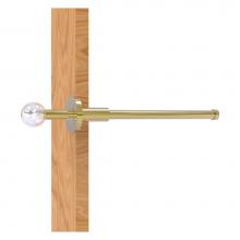 Allied Brass CV-23-UNL - Clearview Collection Retractable Pullout Garment Rod - Unlacquered Brass