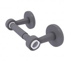 Allied Brass CV-24-GYM - Clearview Collection Two Post Toilet Tissue Holder