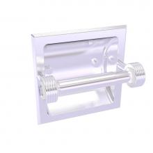 Allied Brass CV-24CG-SCH - Clearview Collection Recessed Toilet Paper Holder with Groovy Accents