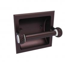 Allied Brass CV-24CT-ABZ - Clearview Collection Recessed Toilet Paper Holder with Twisted Accents