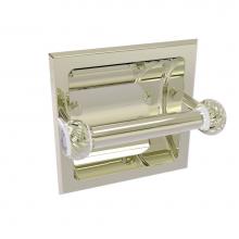 Allied Brass CV-24CT-PNI - Clearview Collection Recessed Toilet Paper Holder with Twisted Accents