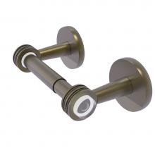 Allied Brass CV-24D-ABR - Clearview Collection Two Post Toilet Tissue Holder with Dotted Accents