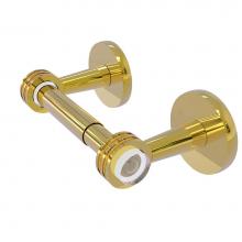 Allied Brass CV-24D-PB - Clearview Collection Two Post Toilet Tissue Holder with Dotted Accents