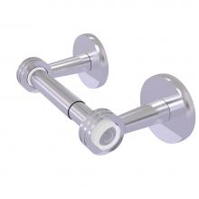 Allied Brass CV-24D-SCH - Clearview Collection Two Post Toilet Tissue Holder with Dotted Accents