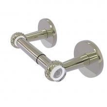 Allied Brass CV-24T-PNI - Clearview Collection Two Post Toilet Tissue Holder with Twisted Accents