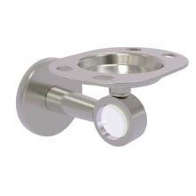 Allied Brass CV-26-SN - Clearview Collection Tumbler and Toothbrush Holder