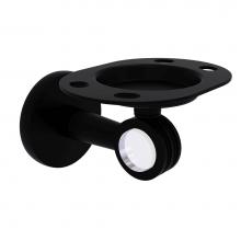 Allied Brass CV-26D-BKM - Clearview Collection Tumbler and Toothbrush Holder with Dotted Accents