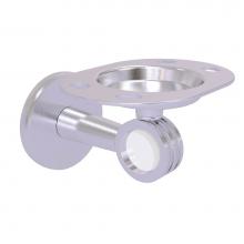 Allied Brass CV-26D-SCH - Clearview Collection Tumbler and Toothbrush Holder with Dotted Accents