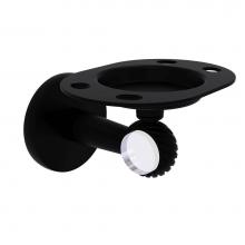 Allied Brass CV-26T-BKM - Clearview Collection Tumbler and Toothbrush Holder with Twisted Accents