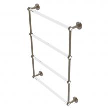 Allied Brass CV-28-24-ABR - Clearview Collection 4 Tier 24 Inch Ladder Towel Bar - Antique Brass