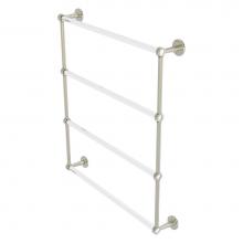 Allied Brass CV-28-30-PNI - Clearview Collection 4 Tier 30 Inch Ladder Towel Bar - Polished Nickel