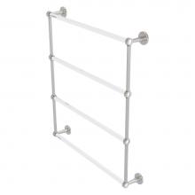 Allied Brass CV-28-30-SN - Clearview Collection 4 Tier 30 Inch Ladder Towel Bar - Satin Nickel