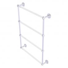 Allied Brass CV-28D-24-PC - Clearview Collection 4 Tier 24 Inch Ladder Towel Bar with Dotted Accents - Polished Chrome