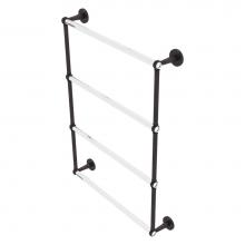 Allied Brass CV-28T-24-VB - Clearview Collection 4 Tier 24 Inch Ladder Towel Bar with Twisted Accents - Venetian Bronze