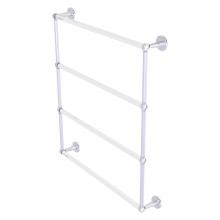 Allied Brass CV-28T-30-PC - Clearview Collection 4 Tier 30 Inch Ladder Towel Bar with Twisted Accents - Polished Chrome