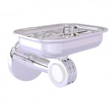 Allied Brass CV-32D-PC - Clearview Collection Wall Mounted Soap Dish Holder with Dotted Accents