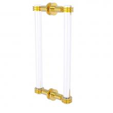 Allied Brass CV-406D-12BB-PB - Clearview Collection 12 Inch Back to Back Shower Door Pull with Dotted Accents