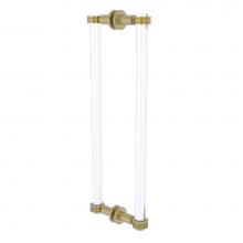 Allied Brass CV-406D-18BB-SBR - Clearview Collection 18 Inch Back to Back Shower Door Pull with Dotted Accents