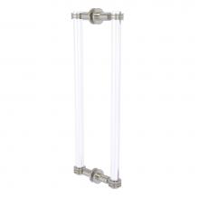Allied Brass CV-406D-18BB-SN - Clearview Collection 18 Inch Back to Back Shower Door Pull with Dotted Accents