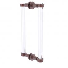 Allied Brass CV-406G-12BB-CA - Clearview Collection 12 Inch Back to Back Shower Door Pull with Groovy Accents