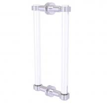 Allied Brass CV-406G-12BB-SCH - Clearview Collection 12 Inch Back to Back Shower Door Pull with Groovy Accents