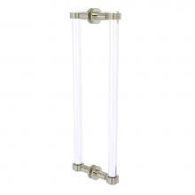 Allied Brass CV-406G-18BB-PNI - Clearview Collection 18 Inch Back to Back Shower Door Pull with Groovy Accents