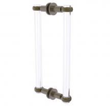 Allied Brass CV-406T-12BB-ABR - Clearview Collection 12 Inch Back to Back Shower Door Pull with Twisted Accents