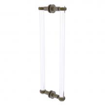 Allied Brass CV-406T-18BB-ABR - Clearview Collection 18 Inch Back to Back Shower Door Pull with Twisted Accents